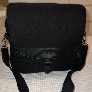 Nuna black diaper baby bag